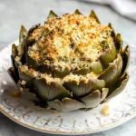 Parmesan Breadcrumb Stuffed Artichokes