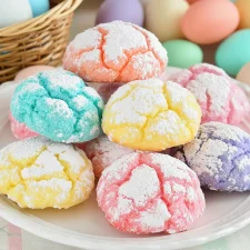 Springtime Crinkle Cookies – Soft, Chewy & Colorful Easter Treats