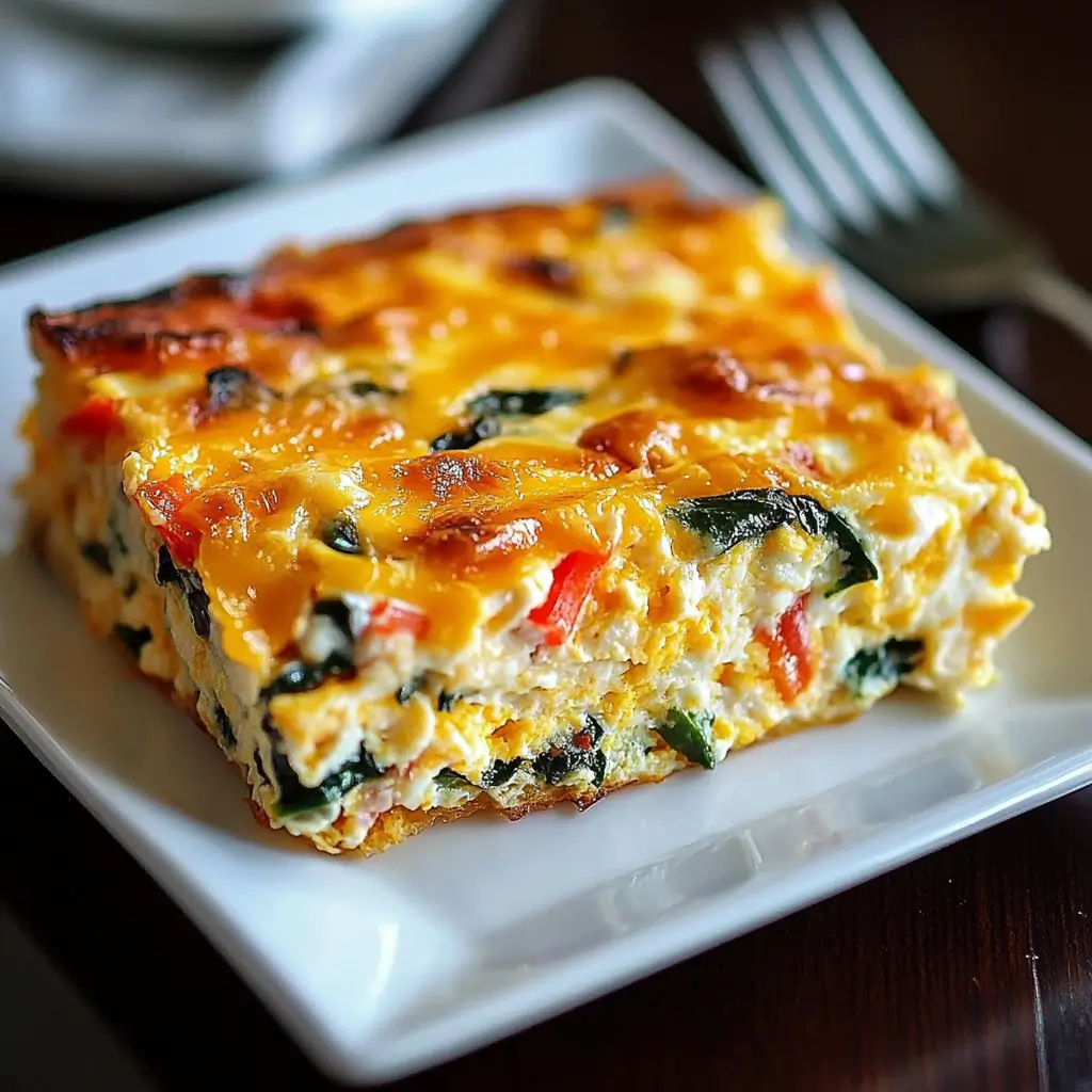 high-protein egg casserole