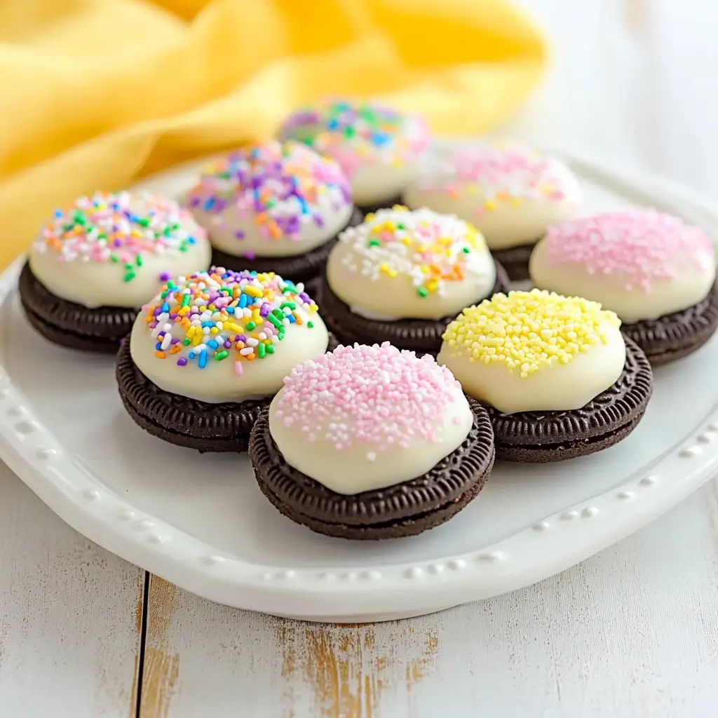 Spring-Themed Chocolate-Covered Oreos