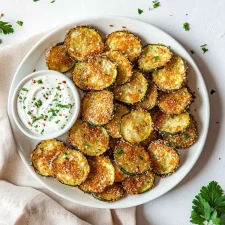 Zucchini Chips with Greek Yogurt Ranch Dip – Crispy & Healthy