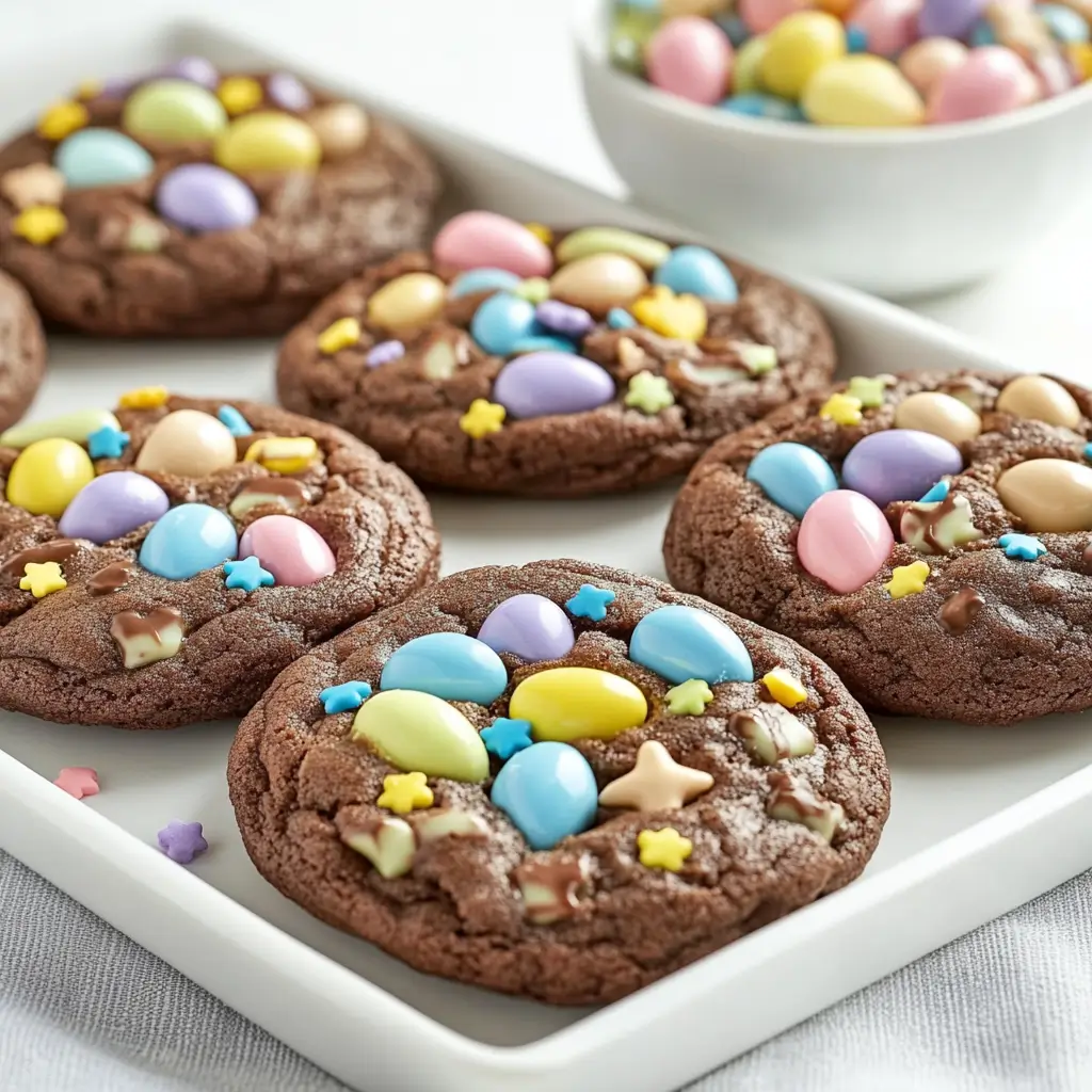 Easter Egg Brownie Cookies