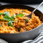 Creamy Ground Beef Orzo
