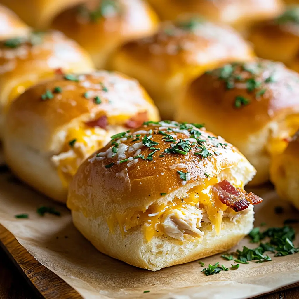 Chicken Bacon Ranch Sliders