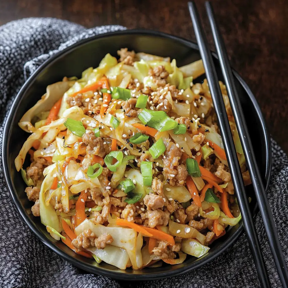 Unstuffed egg roll skillet