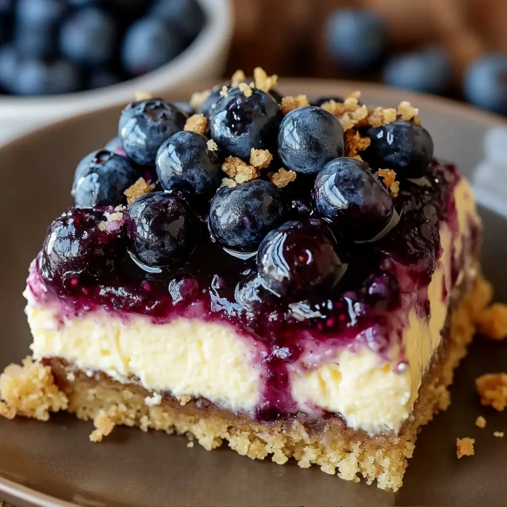 Blueberry lemonade cheesecake