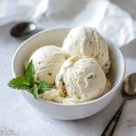 No-churn vanilla ice cream