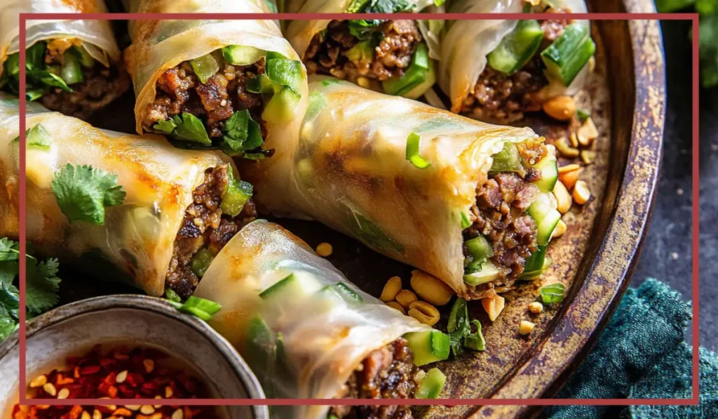 Thai beef tortilla
