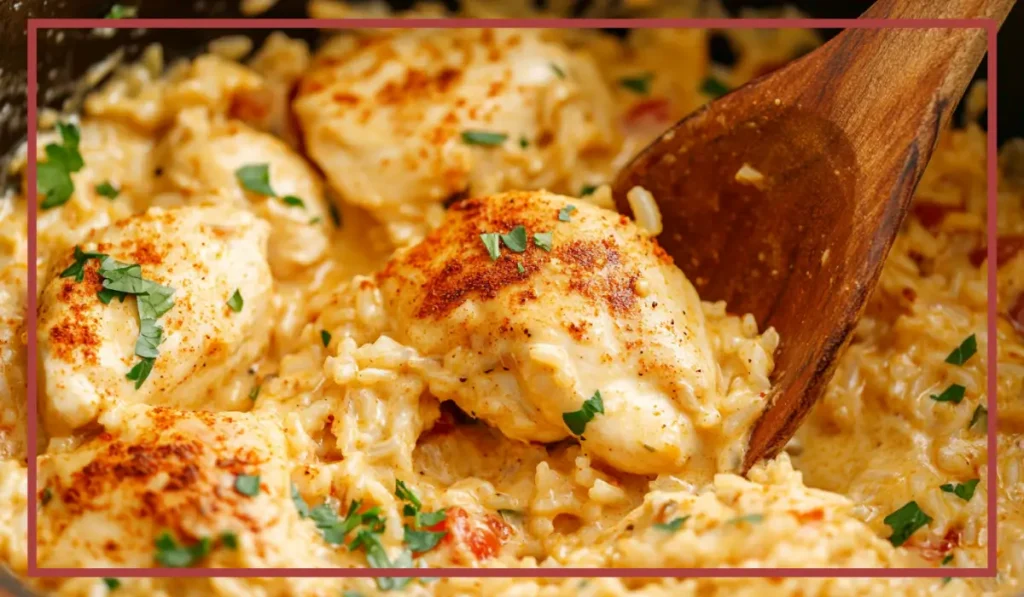 Queso chicken and rice