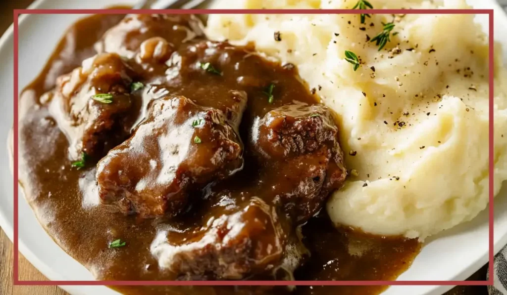 Sirloin Tips in Gravy