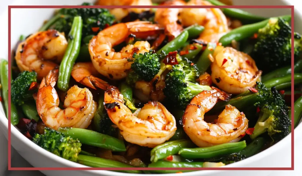 Spicy shrimp stir-fry