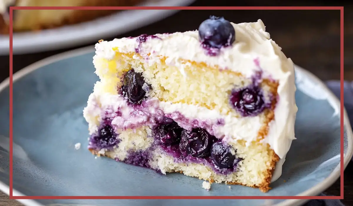 Lemon blueberry cake