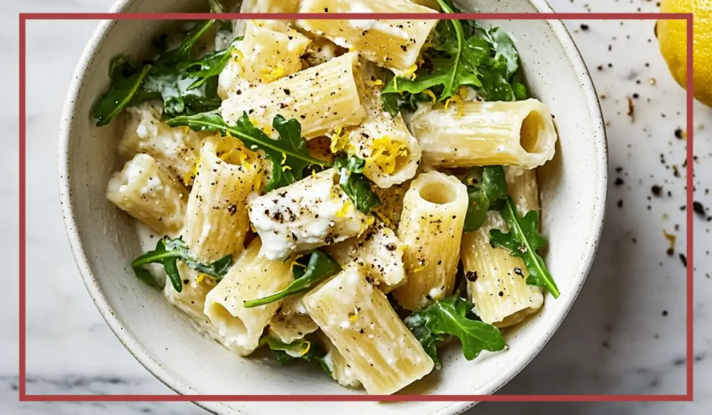 Creamy lemon ricotta pasta