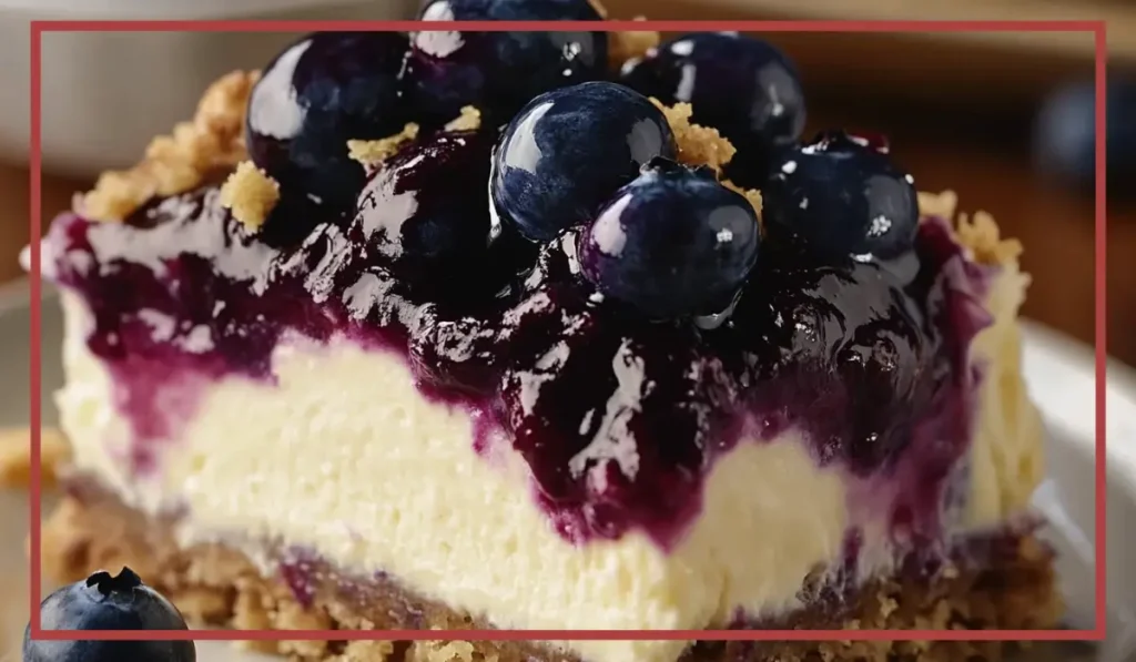 Blueberry lemonade cheesecake