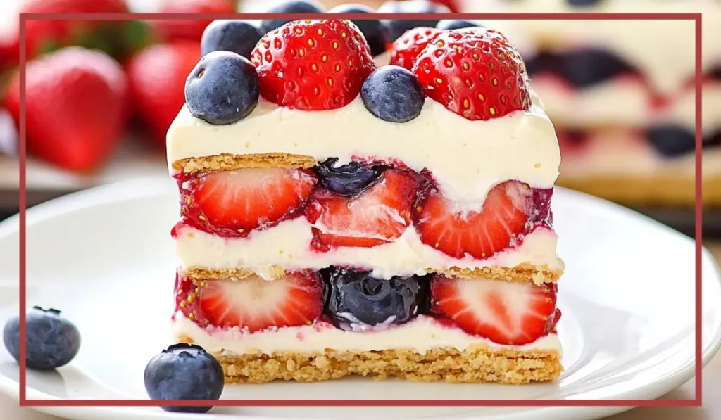 No-bake berry cake
