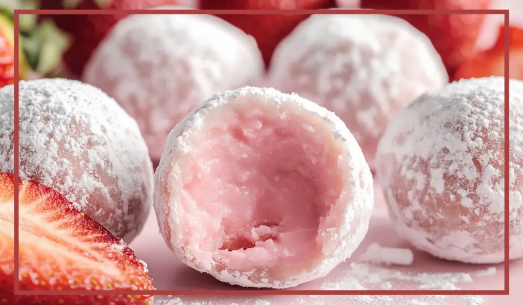 White Chocolate Strawberry Truffles