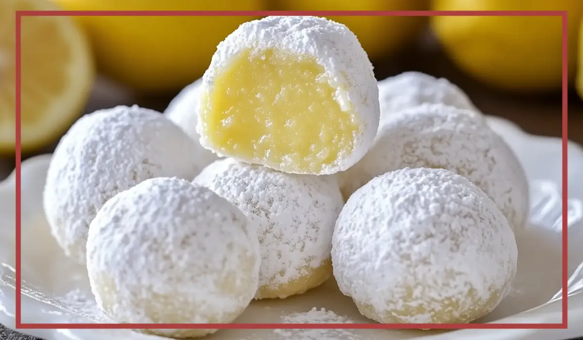 Lemon Cream Cheese Truffles