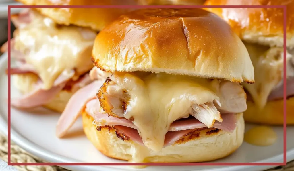 Swiss chicken sliders