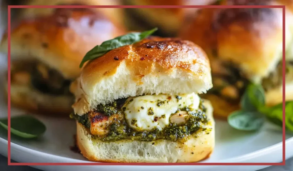 Pesto Chicken Sliders