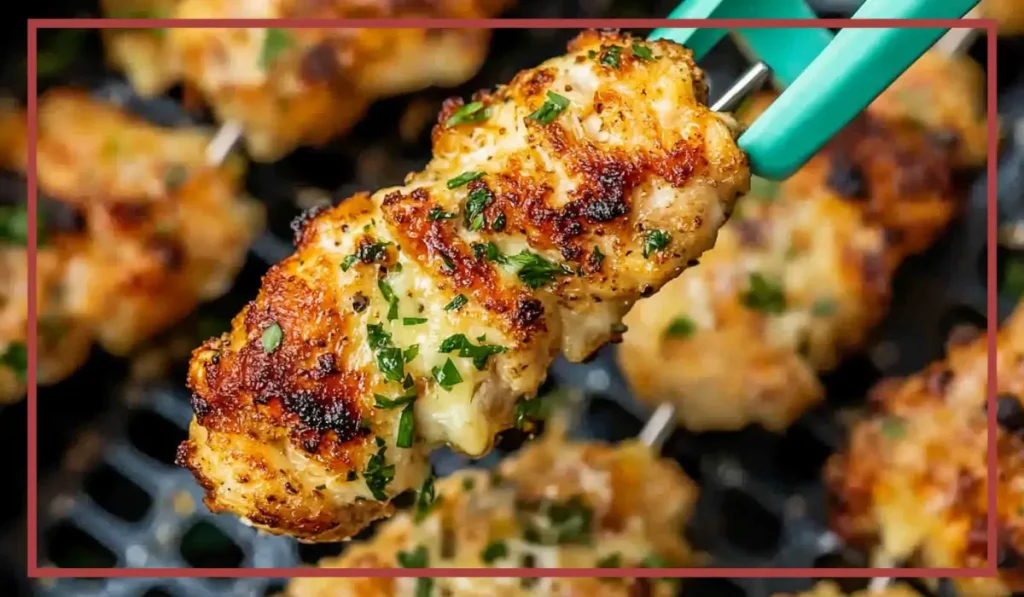 Air fryer chicken skewers