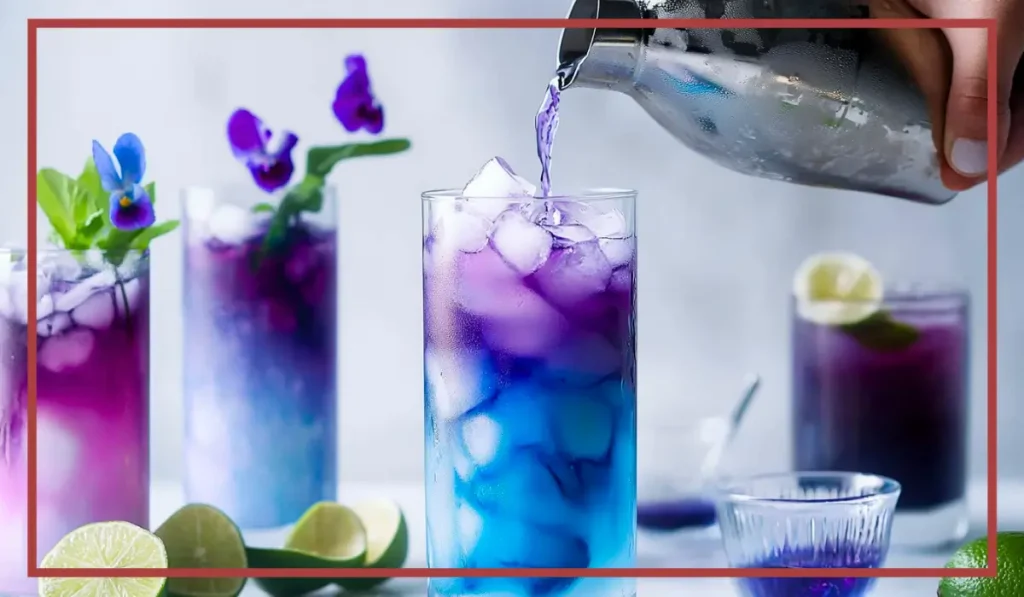 Butterfly pea mocktail