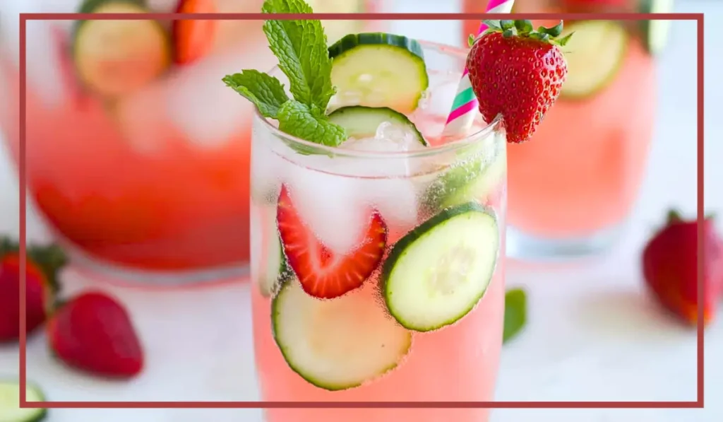 Strawberry Cucumber Limeade