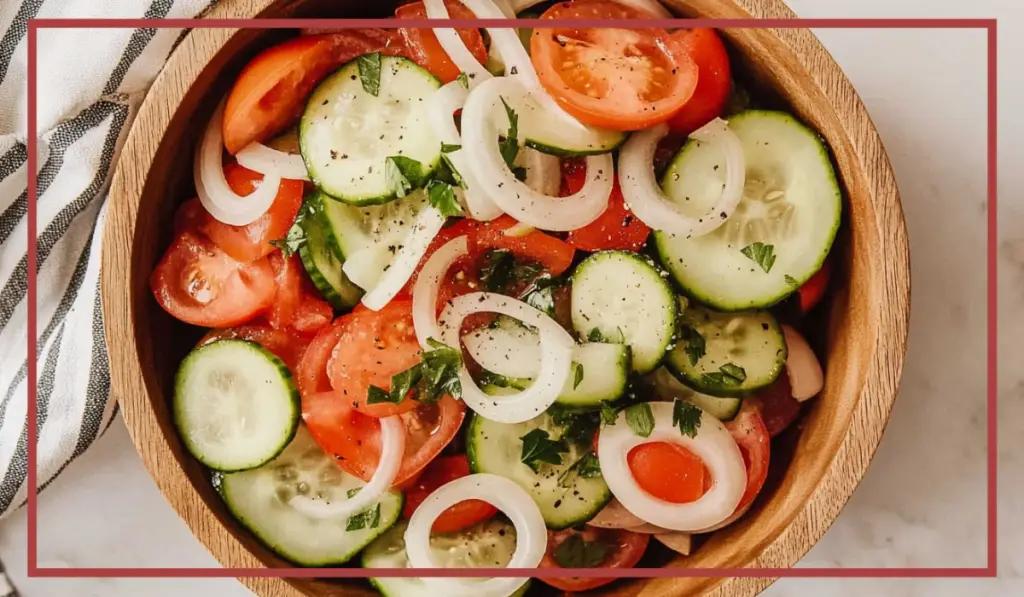 Cucumber tomato salad