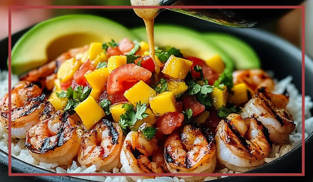 Shrimp and mango