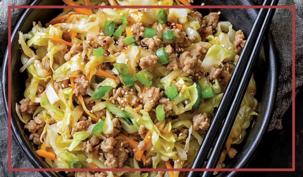 Unstuffed egg roll skillet