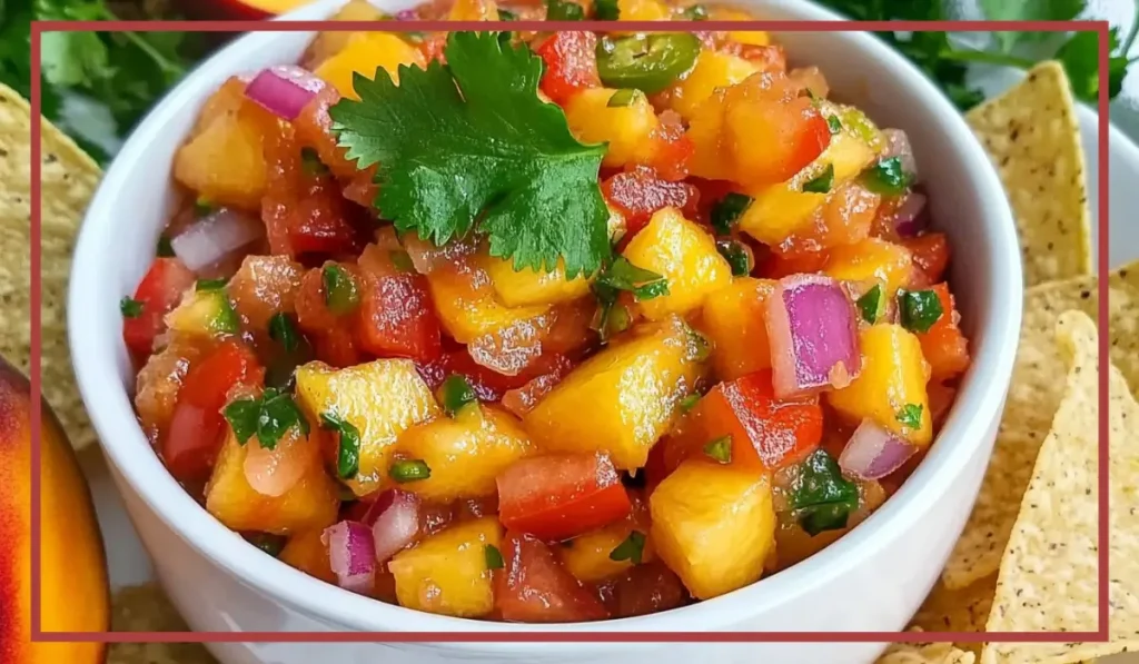 fresh peach salsa