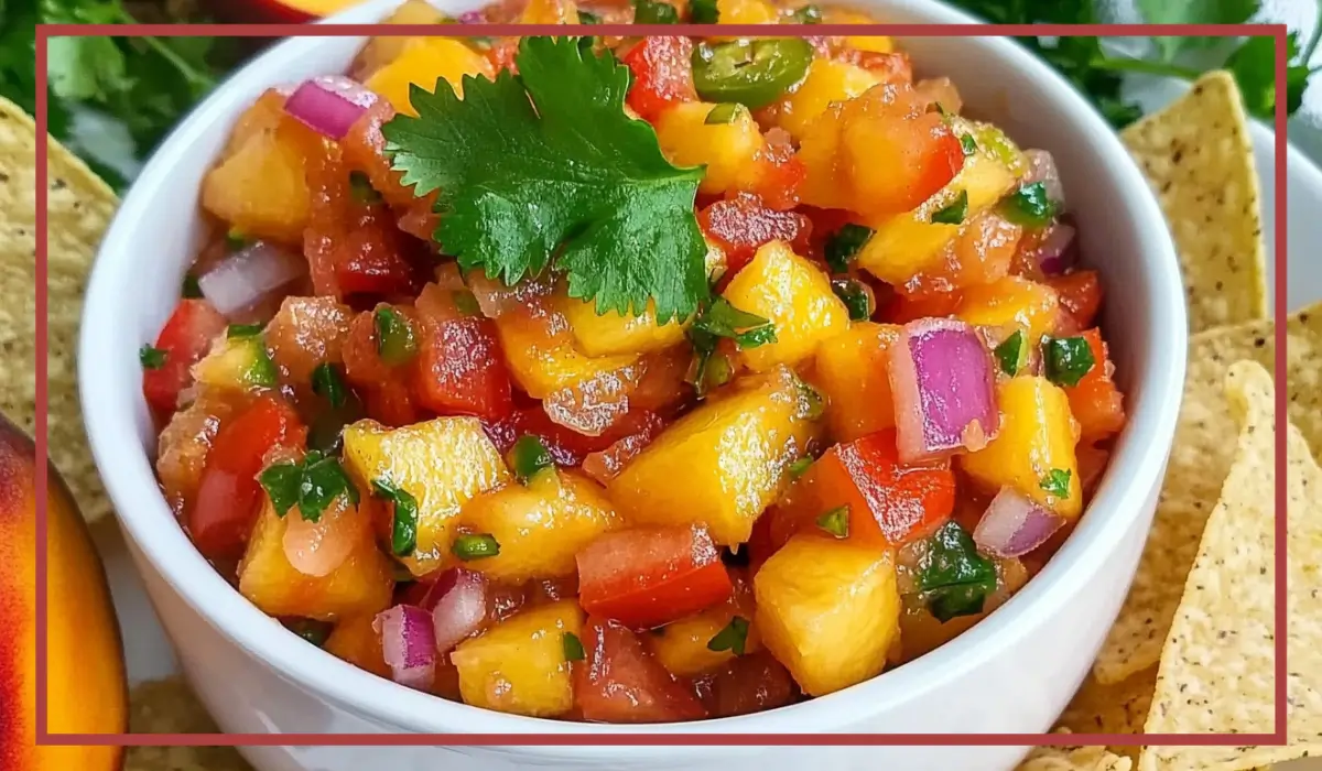 fresh peach salsa
