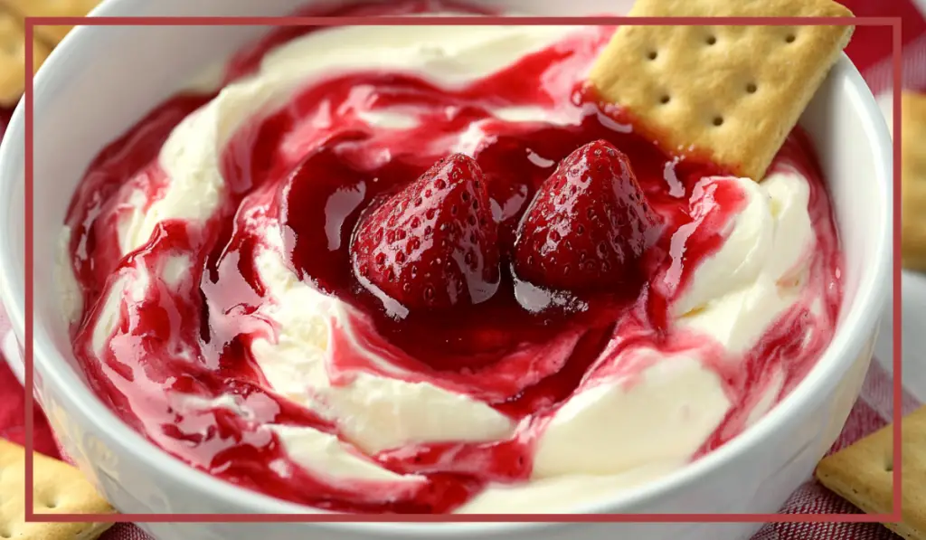 Strawberry swirl cheesecake