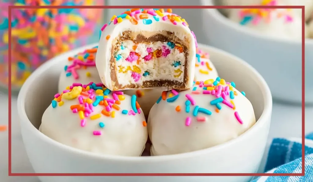 Funfetti Cheesecake Bites