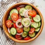 Cucumber tomato salad