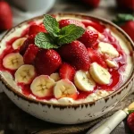 Strawberry banana trifle