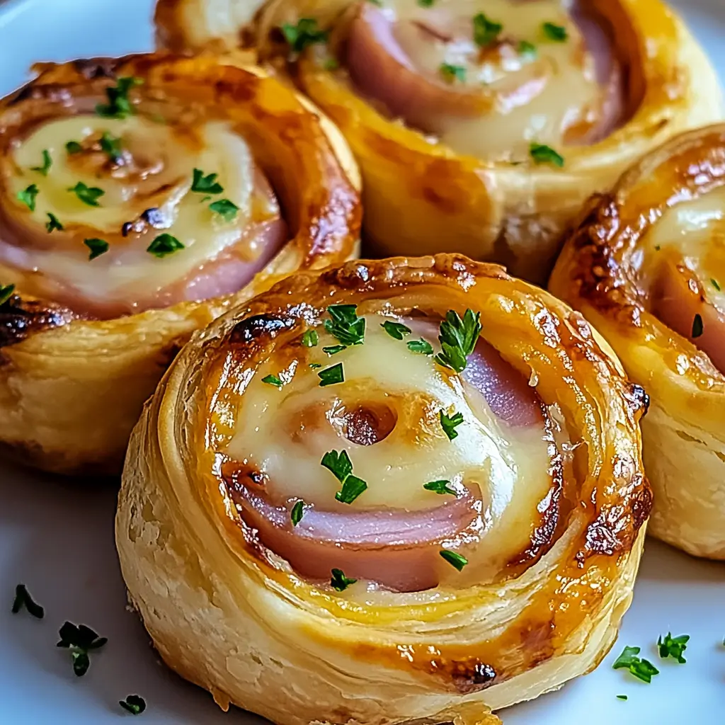Ham and cheese pinwheels