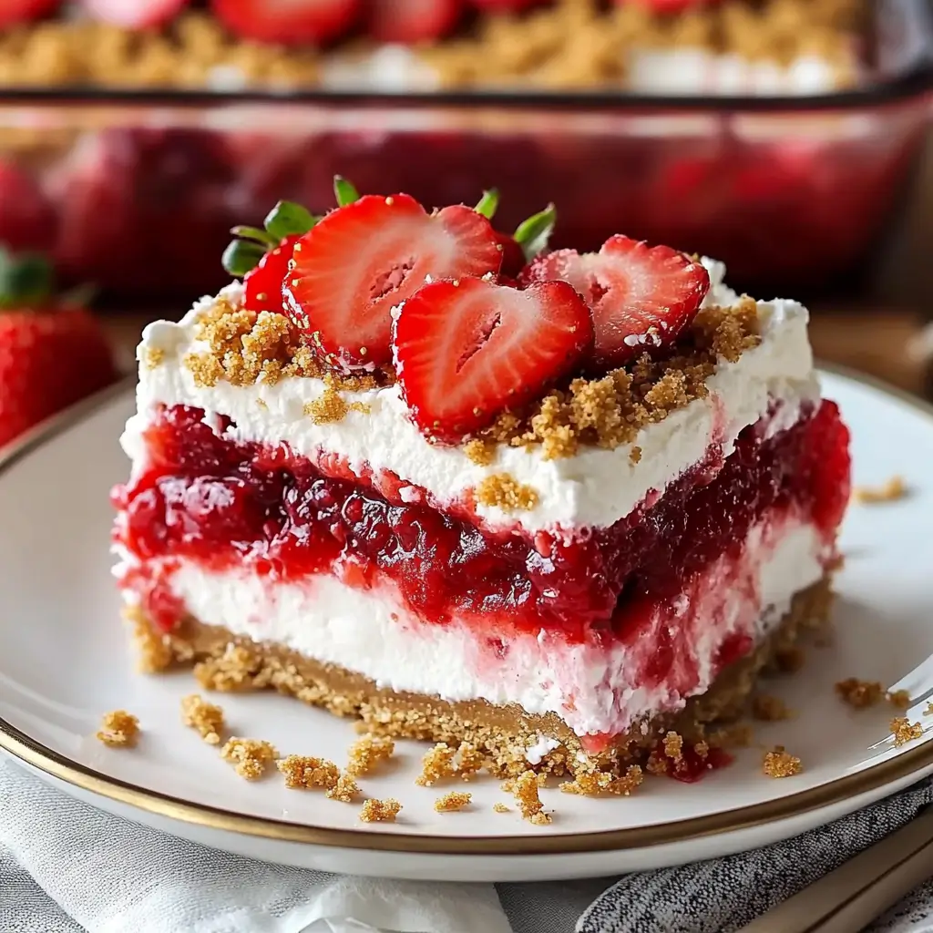 no-bake strawberry dessert
