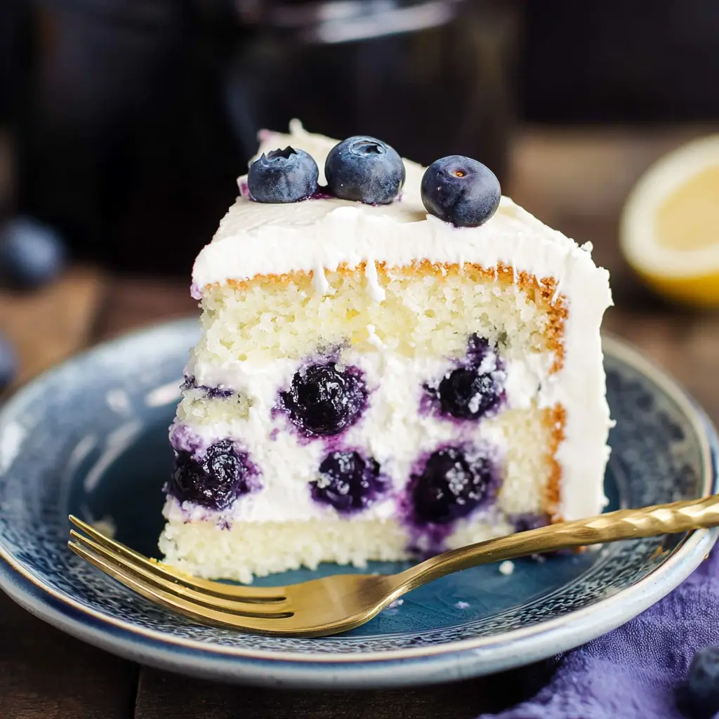 Lemon blueberry cake