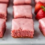 Strawberry cake mix brownies
