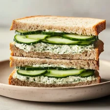Easy Cucumber Sandwich Recipe with Herbed Cream Cheese