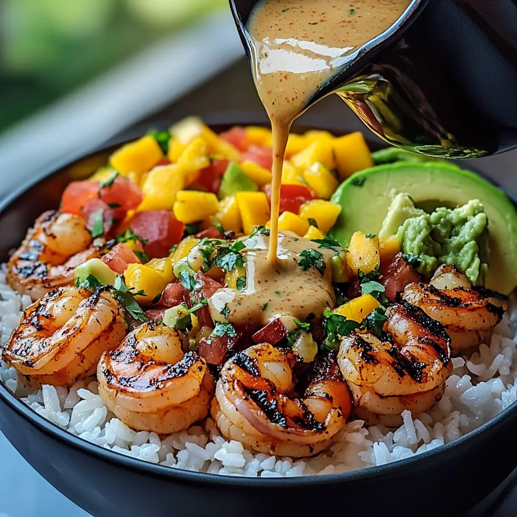 Shrimp and mango