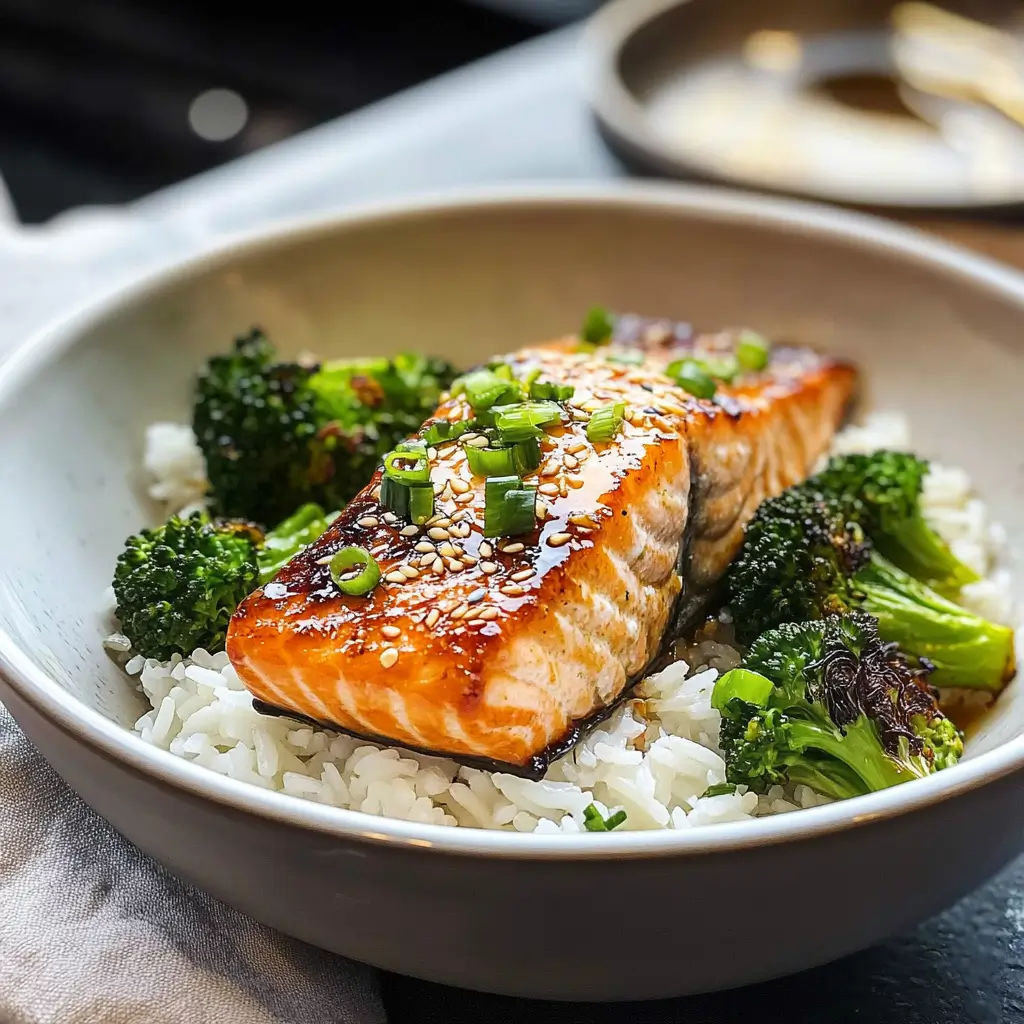 Healthy Honey garlic salmon
