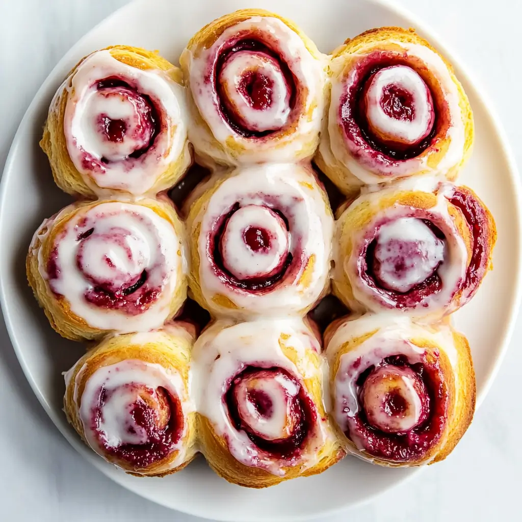 Easy raspberry sweet rolls