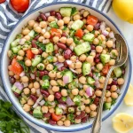 Mediterranean three bean salad