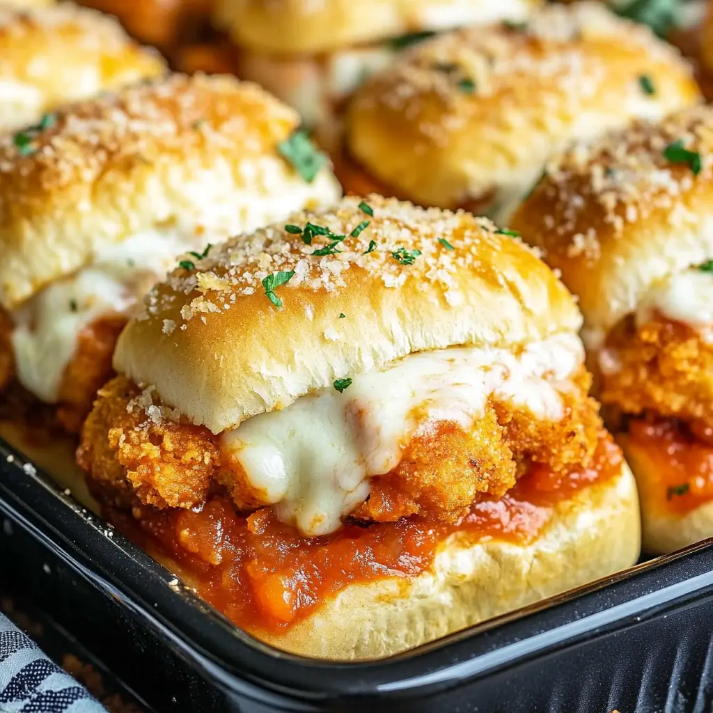 Cheesy Chicken Sliders