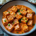 Creamy red curry tofu