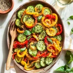 Cucumber pepper salad