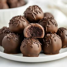 Fudgy Brownie Truffles with Cream Cheese – Easy Dessert