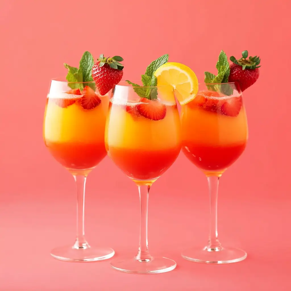 New Year Sunrise Mocktail