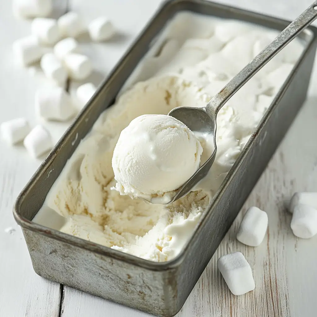no-churn marshmallow ice cream